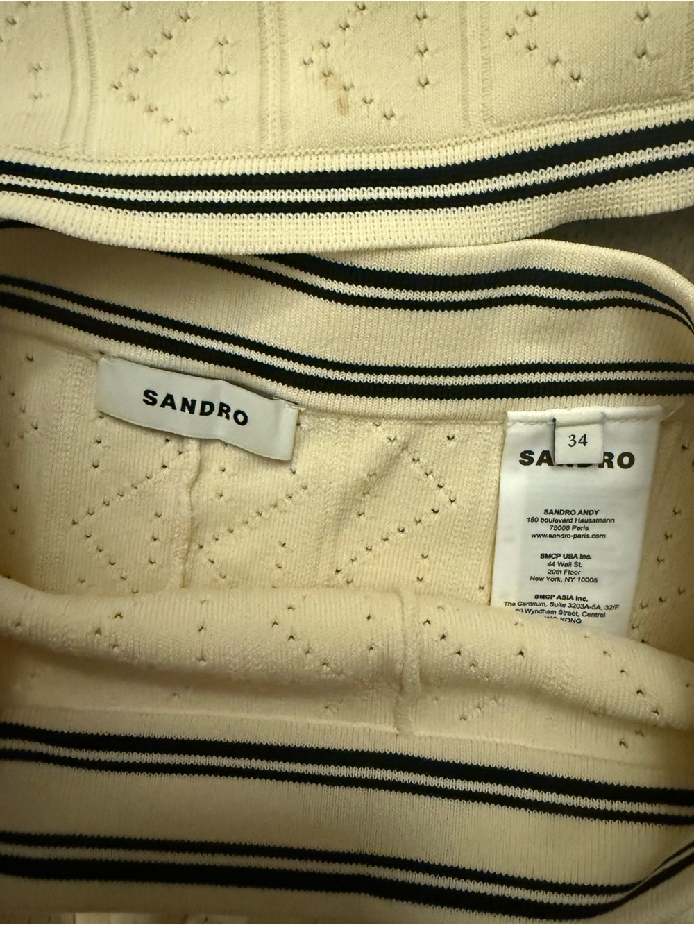 Sandro Knit crop top and skirt sets - Picture 4 of 4